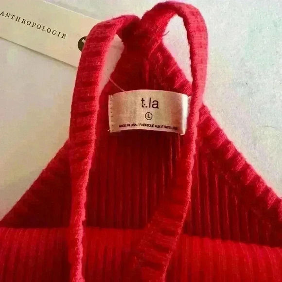 NWT! Anthropologie Top Rated t. la Ribbed Halter Tank - Picture 6 of 8